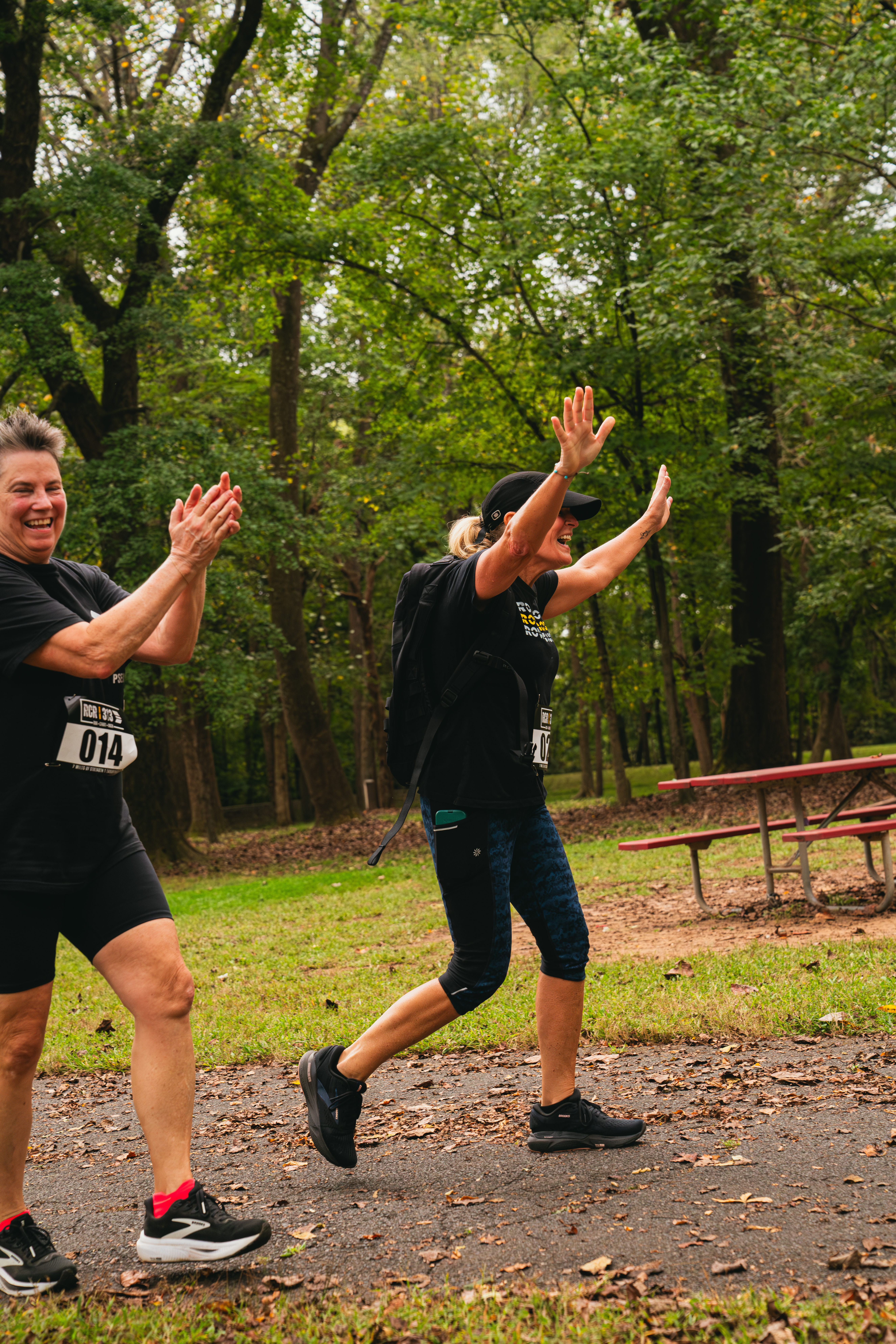 Beth + Suzanne Finish Line 3